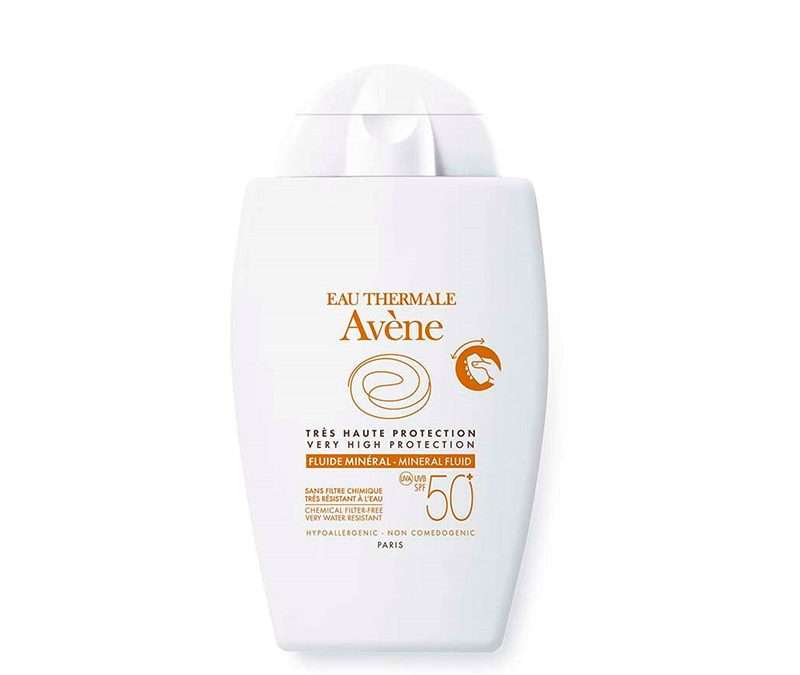 Avene Solar Fluido Mineral Spf 50+ Sin Color X 40 Ml (Línea  Blanca)