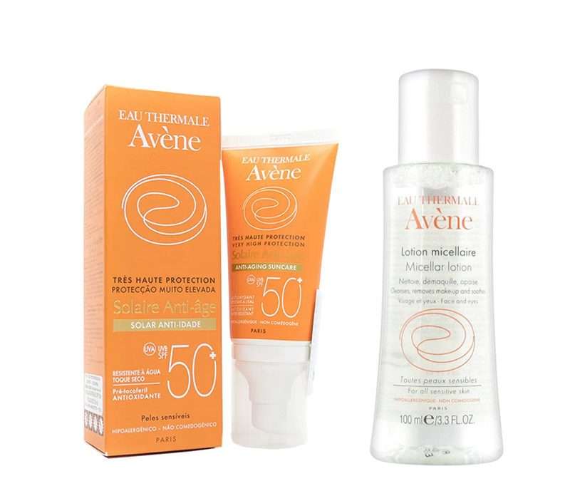 Kit Solar  50+ Antiedad +Leche Limp X 100 Ml Avene