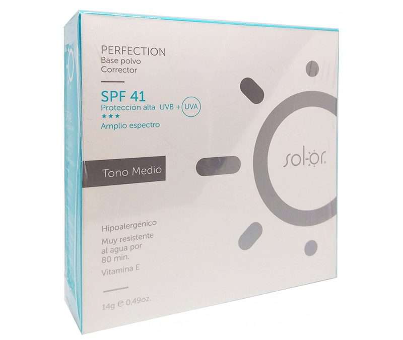 Solor Base Polvo Medio Spf 41 X 14Gr Perfection Quifarma