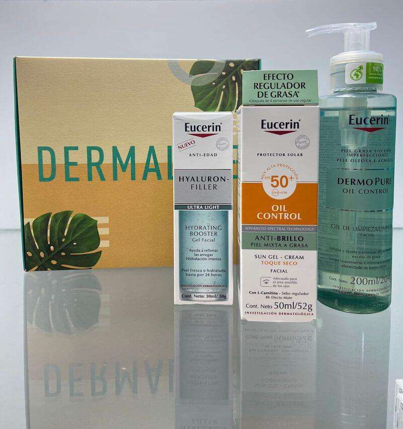 Kit Eucerin Sun Toque Seco Oil Control Spf50+ X 50Ml+ Dermopure Oil