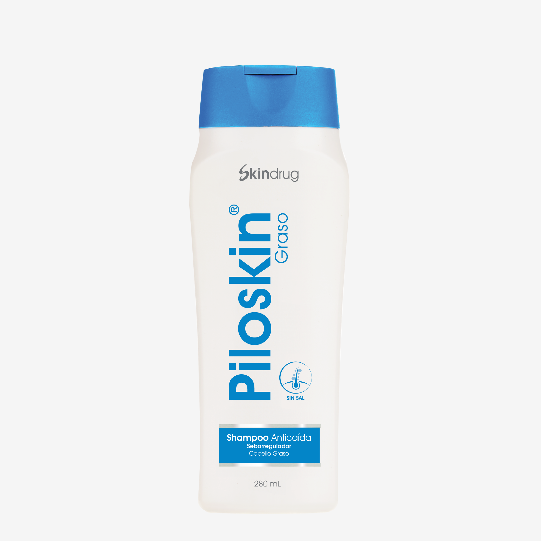 Piloskin Champu Cabello Graso Anticaida X 280 Ml (Azul) Skindrug