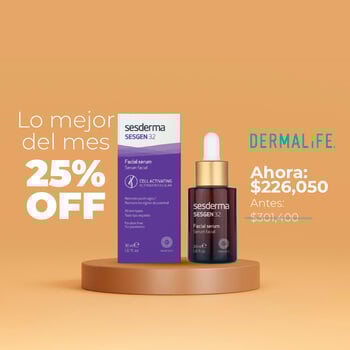 Serum de niacinamida DermoHelp con gotero, ayuda a controlar el brillo y mejorar la textura de la piel.
