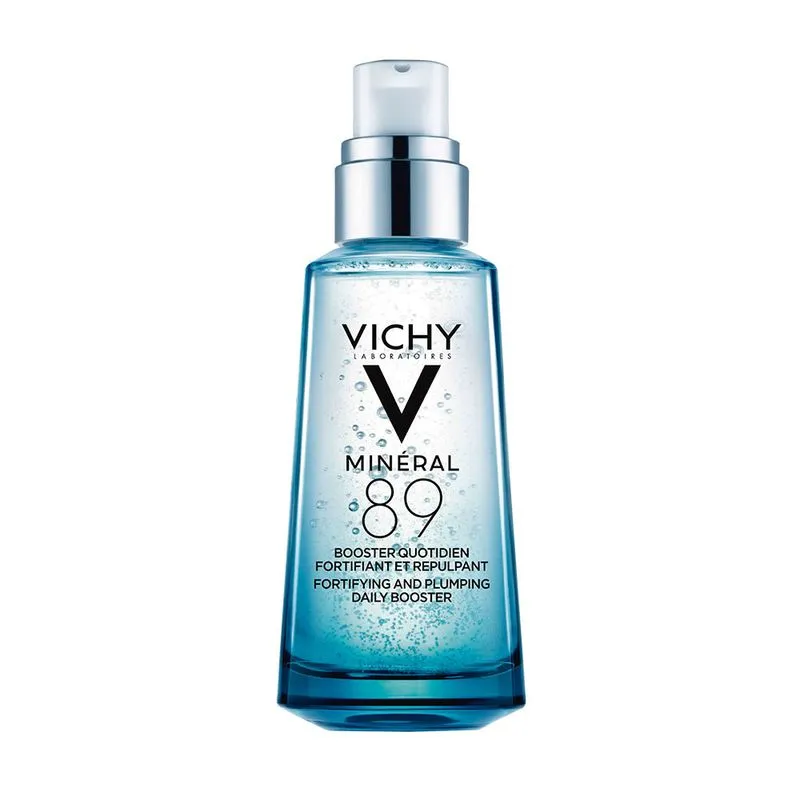 Sérum hidratante Vichy Minéral 89 con ácido hialurónico para fortalecer la piel sensible