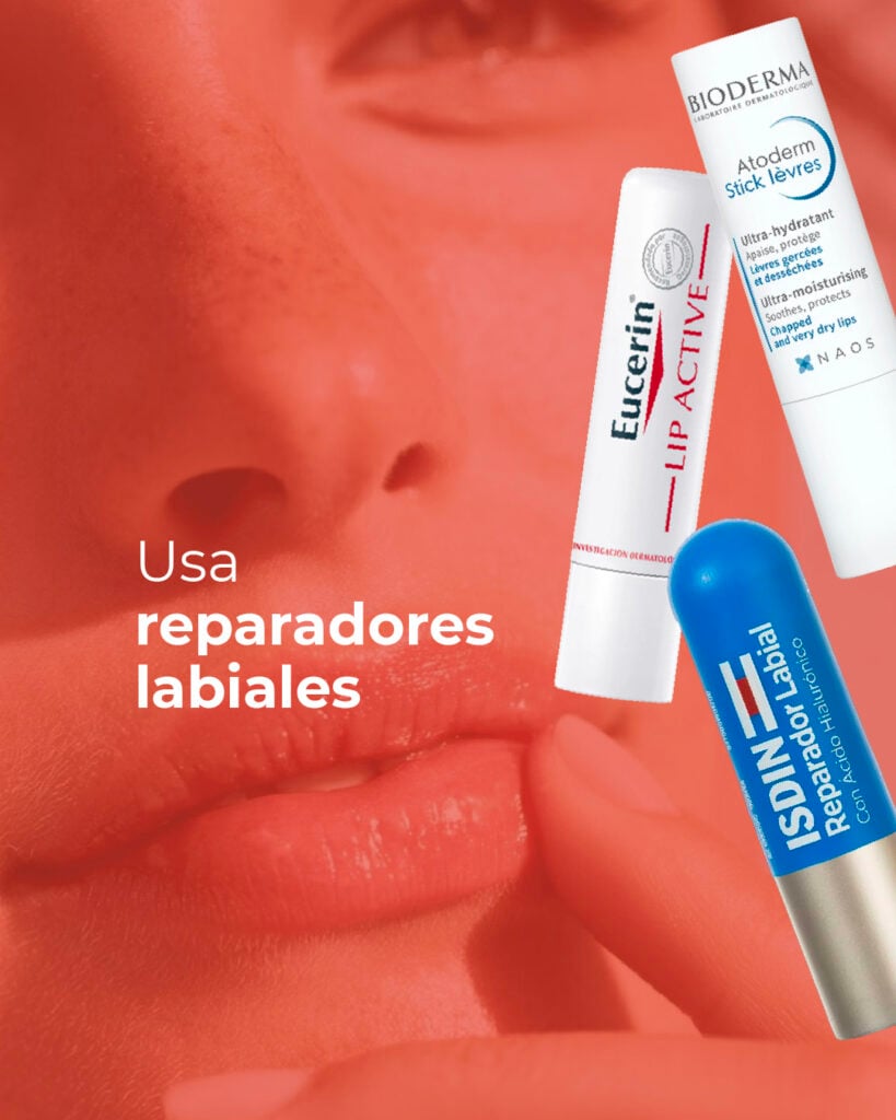 Reparadores labiales para el cuidado de los labios